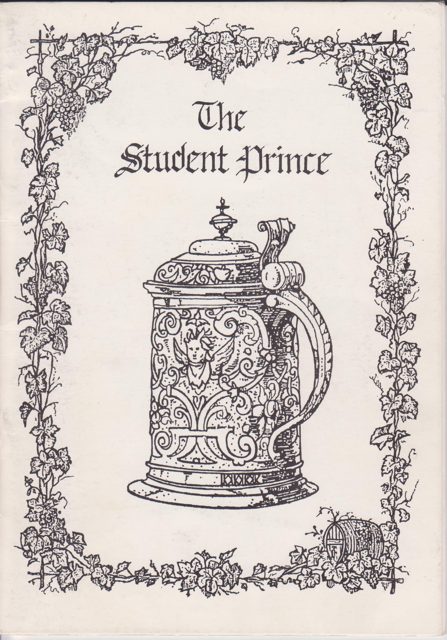 The Student Prince — THE STUDENT PRINCE 1988 001.jpg