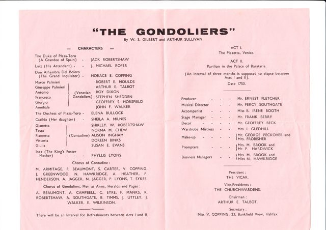 The Gondoliers archive