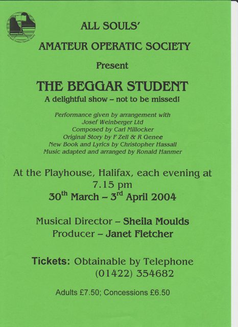 The Beggar Student archive