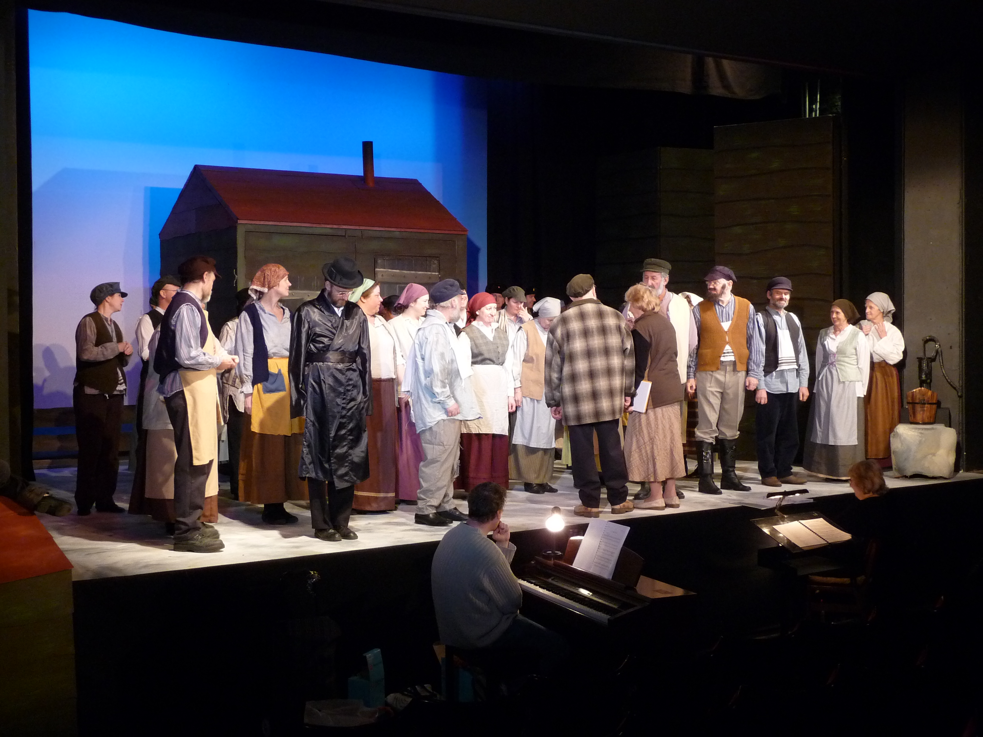 Cast on stage in the 2009 production of Fiddler on the Roof